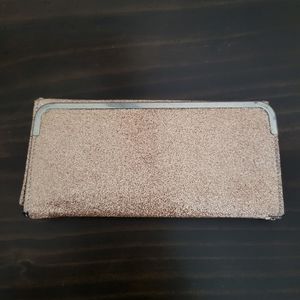 Gold shimmer wallet